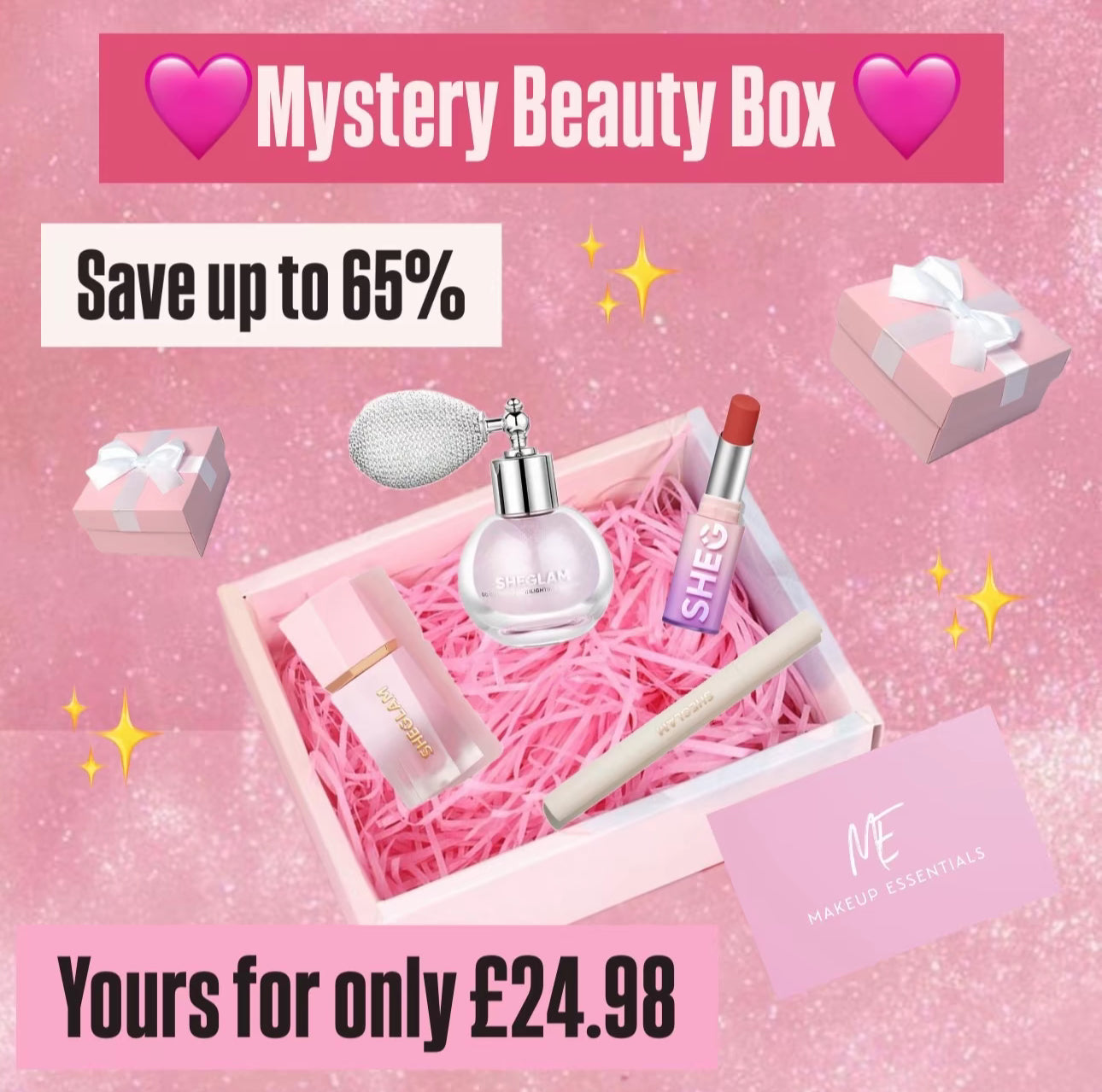 Makeup Essentials Beauty Box - 4 Full Size Products - Save up to 65%